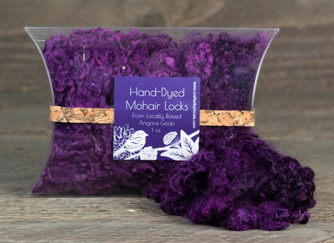 Royal Purple Mohair Locks - 1oz.